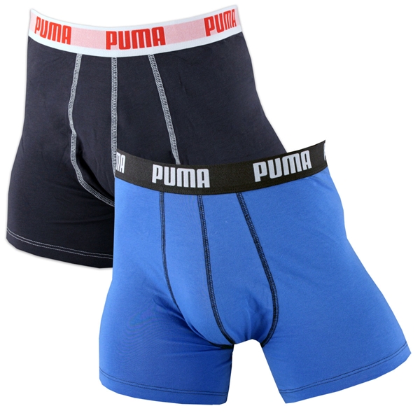 Picture of Puma - Basic Boxershorts 2 Pack - Blue