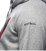 Picture of COPA Football - I Love Football Hooded Sweater - Grey Melee