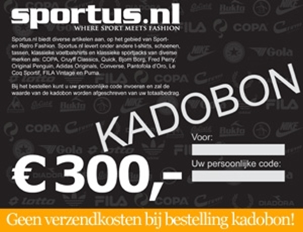 Picture of Sportus.nl - Sportus Kadobon 300 EURO