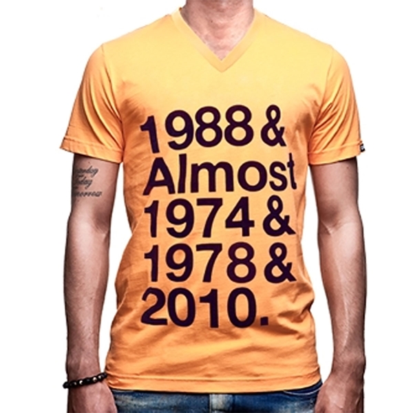 Picture of COPA Football - Holland Almost V-Neck T-Shirt - Orange