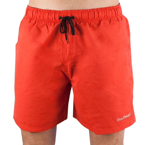 Picture of Sun Peaks - Palm Swim Shorts - Red