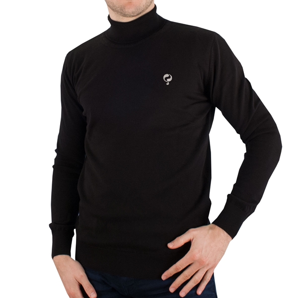 Picture of Quick / Q1905 - Canvey Turtleneck Sweater - Black/ Silver