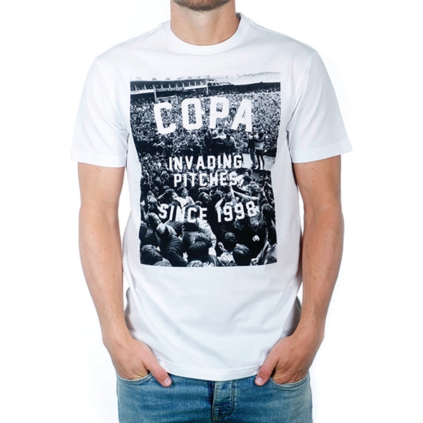 Picture of COPA Football - Invading Pitches Since 1998 T-Shirt - White