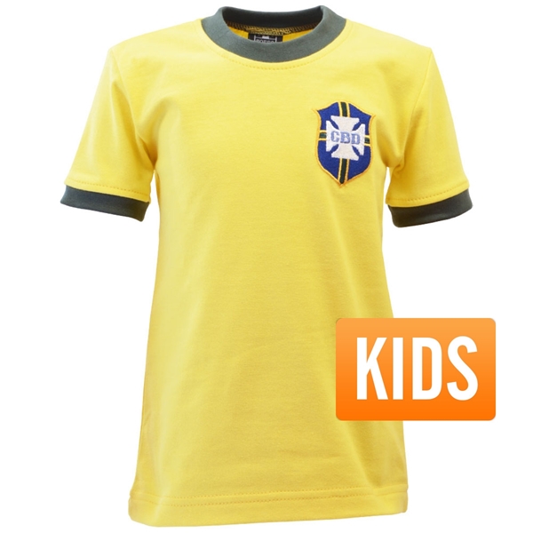 Picture of Brazil Retro Football Shirt W.C. 1970 - Kids