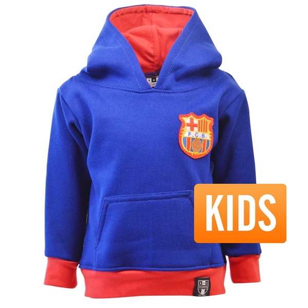 Picture of TOFFS - Barcelona Kids Hoodie - Royal Blue/ Red