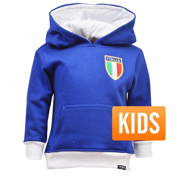 Picture of TOFFS - Italy Kids Hoodie - Royal Blue/ White