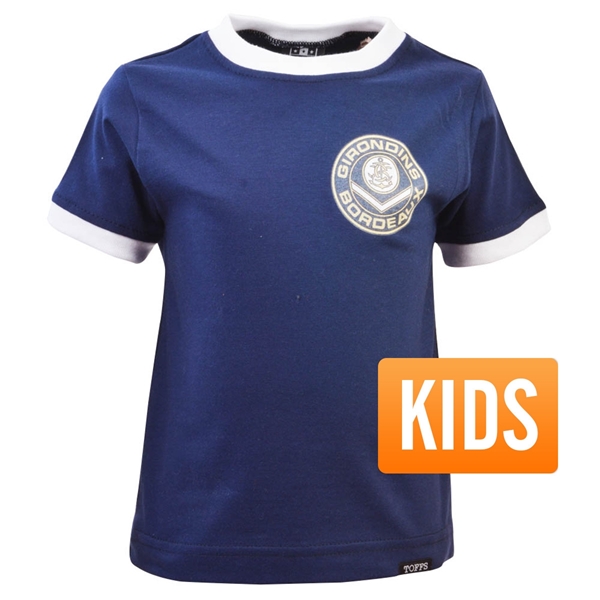 Picture of TOFFS - Bordeaux Retro Ringer T-Shirt Kids - Navy