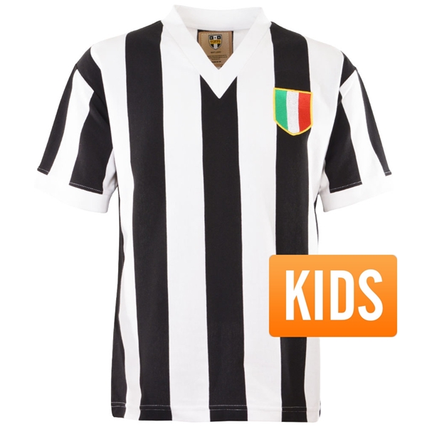 Picture of Juventus Retro Football V-Neck Shirt 1960's - Kids