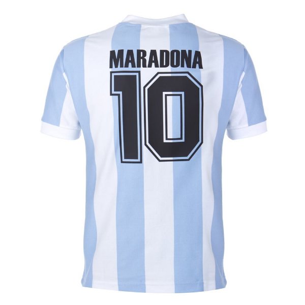 Picture of Argentina Retro Football Shirt WC 1986 + Maradona 10