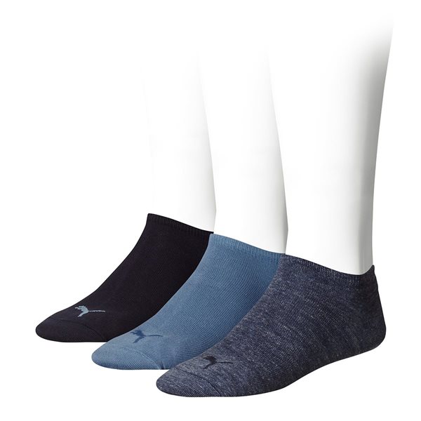 Picture of Puma - Plain Sneaker Socks 3P - Denim Blue