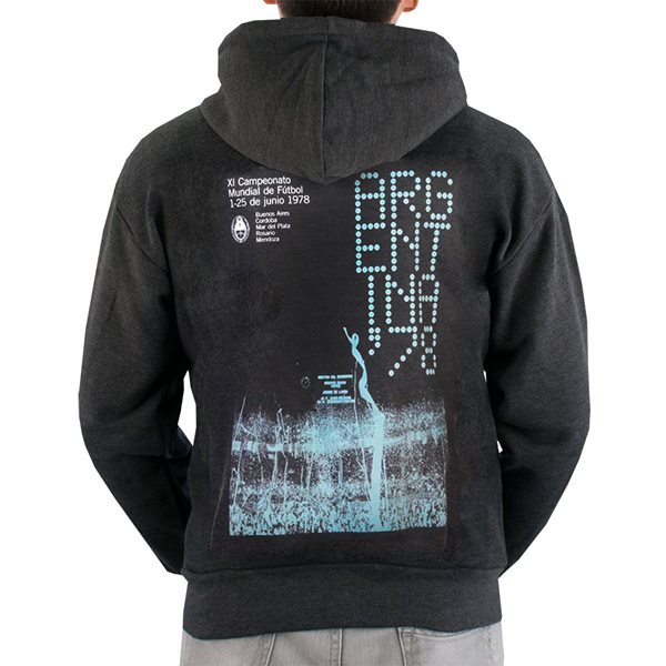 Picture of TOFFS Pennarello - World Cup Argentina 1978 Zipped Hoodie - Charcoal