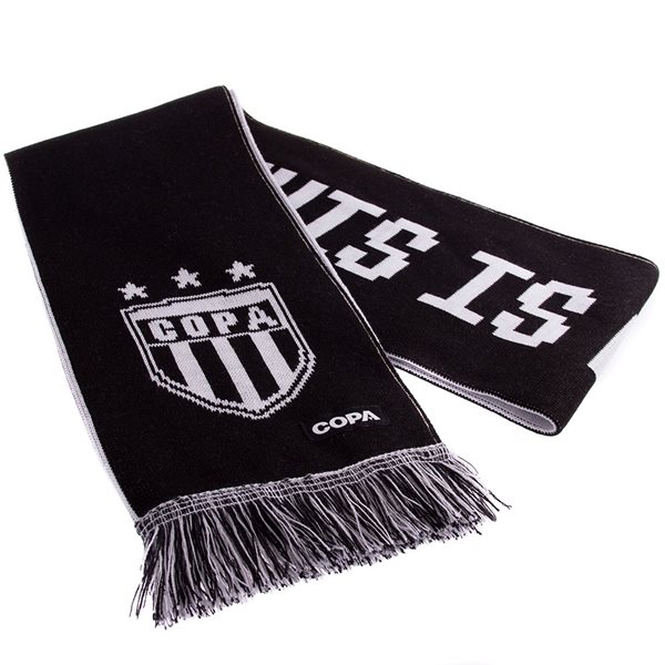 Picture of COPA Football - This Is My Church Scarf - Black/ White