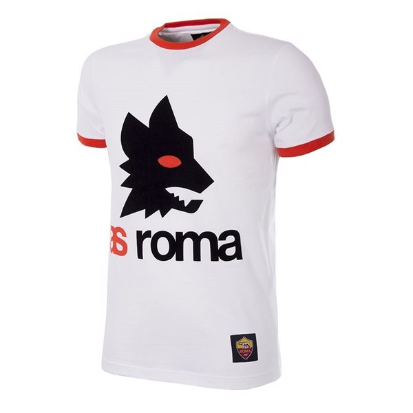 Picture of COPA Football - AS Roma Retro Logo T-Shirt - White