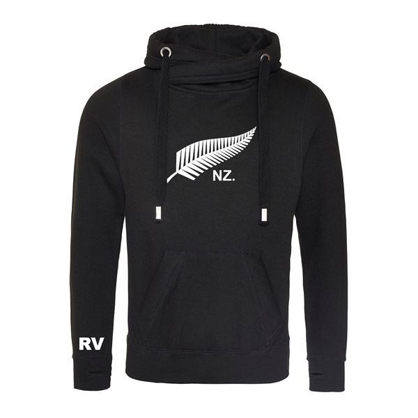 Picture of Rugby Vintage New Zealand Cross Neck Hoodie