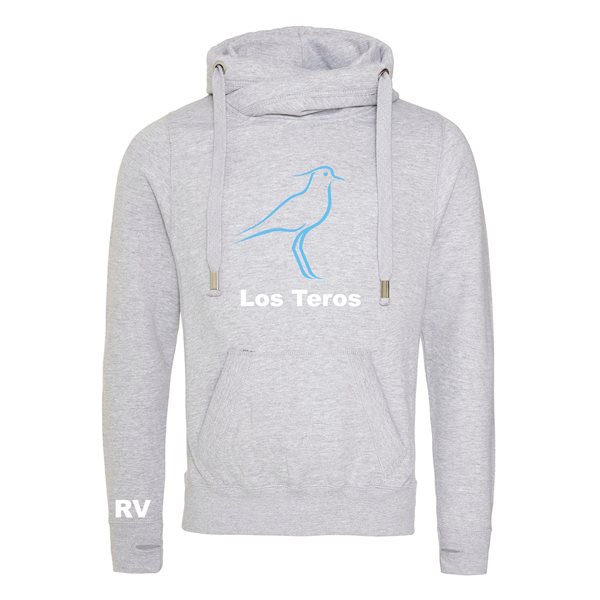 Picture of Rugby Vintage - Uruguay Los Teros Cross Neck Hoodie - Grey