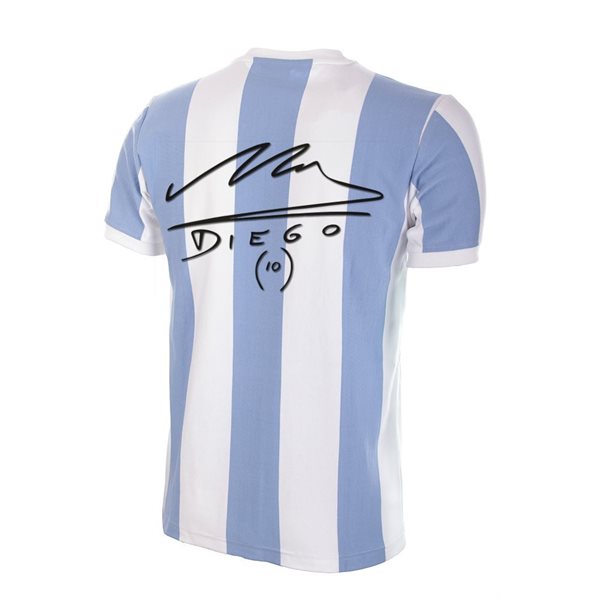Picture of COPA Football - Argentina Retro Shirt 1960's + Maradona Signature 10