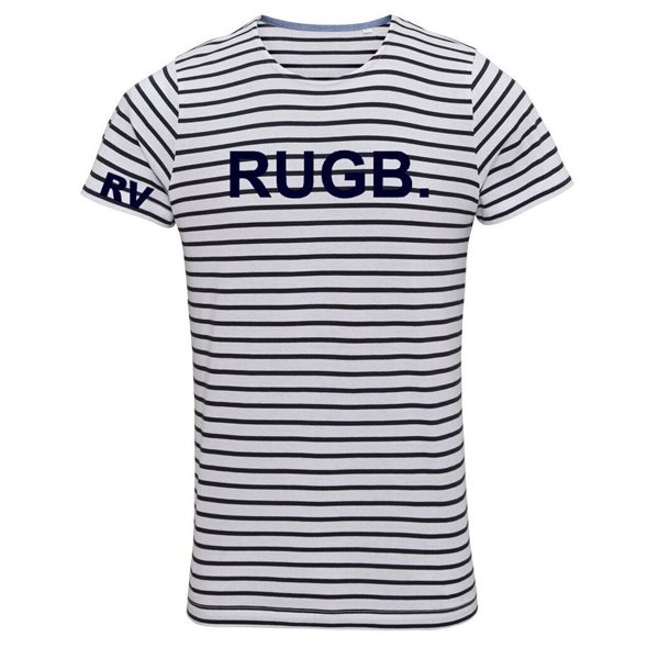 Picture of Rugby Vintage - RUGB. Striped  T-Shirt - Navy/White