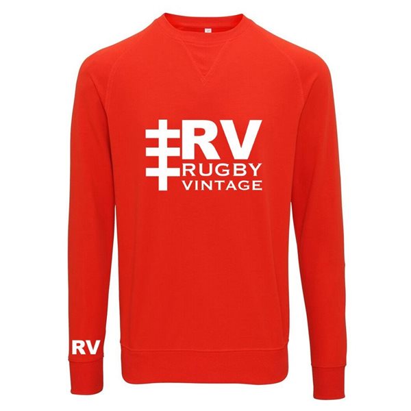 Picture of Rugby Vintage - Brand Logo Vintage Sweatshirt -  Red