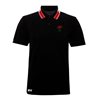 Picture of Rugby Vintage - England's Rose Twin Tipped Polo Shirt - Black/Red/White