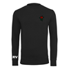 Picture of Rugby Vintage - England's Rose Light Crew Neck Sweat Top - Black
