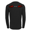 Picture of Rugby Vintage - England's Rose Light Crew Neck Sweat Top - Black