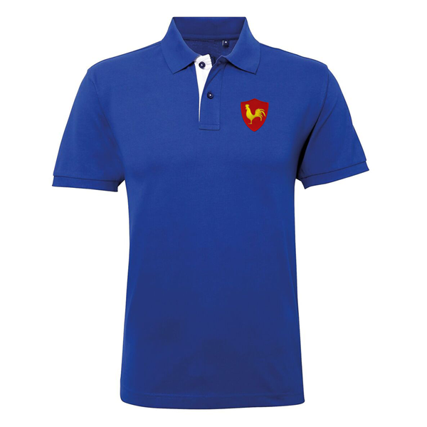 Picture of Rugby Vintage - France Polo - Royal Blue