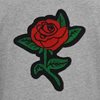 Picture of Rugby Vintage - England's Rose Light Crew Neck Sweat Top - Grey