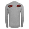 Picture of Rugby Vintage - England's Rose Light Crew Neck Sweat Top - Grey