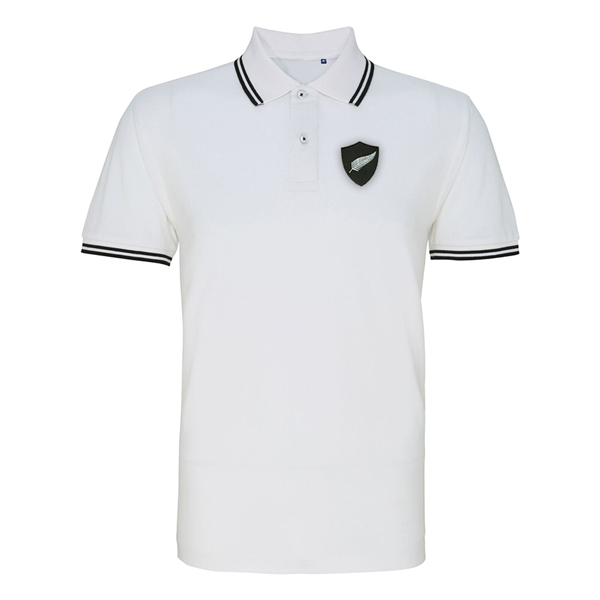 Picture of Rugby Vintage - New-Sealand Polo - White/ Black
