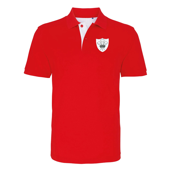 Picture of Rugby Vintage - Wales Polo - Red/White