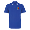 Picture of Rugby Vintage - Italy Tipped Polo - Blue