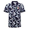 Picture of Rugby Vintage - Italy Polo - Camo Blue