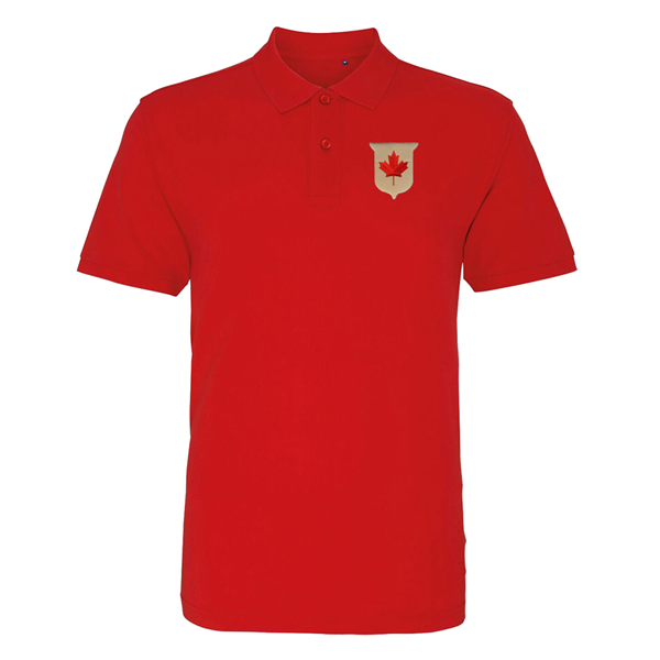 Picture of Rugby Vintage -  Canada Polo Shirt -  Red
