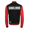 Picture of Rugby Vintage - England Sweat College Jacket - Black/ Red