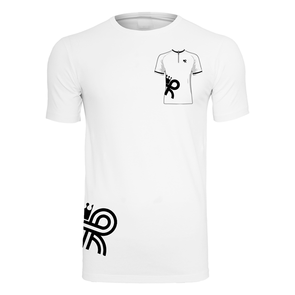 Picture of Heurtefeu - Brand Cycling Stretch T-Shirt - White