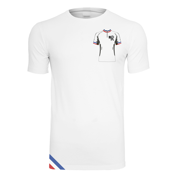 Picture of Heurtefeu - Bernaudeau 1979 Stretch Cycling T-Shirt - White