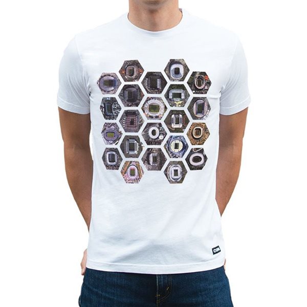 Picture of COPA Football - Hexagon Stadium T-shirt - White