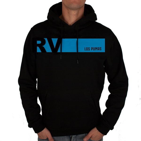 Picture of Rugby Vintage - Argentina Colour Banner Hoody - Black/Blue