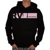 Picture of Rugby Vintage - The Pink Panthers Colour Banner Hoody - Black/Pink
