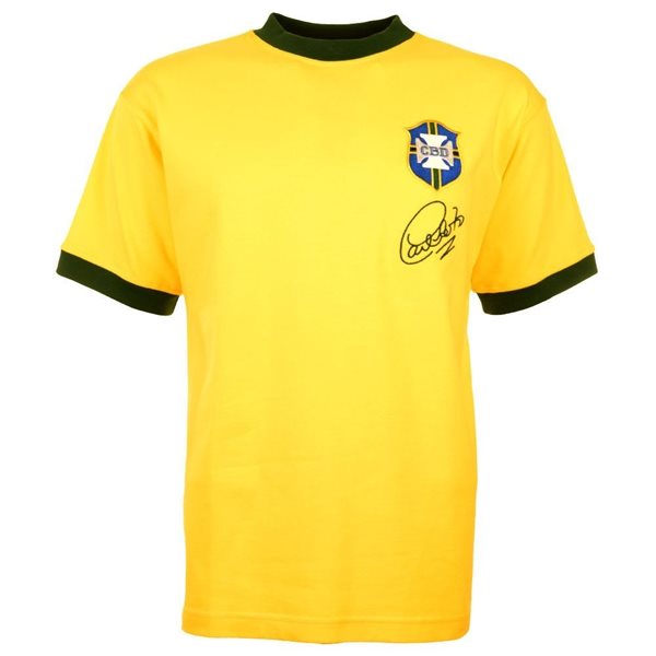 Picture of TOFFS - Brazil Carlos Alberto Retro Football Shirt W.C. 1970 + Number 4