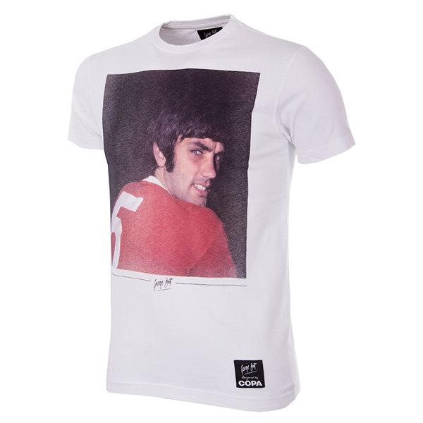 Picture of COPA Football - George Best Old Trafford T-Shirt - White