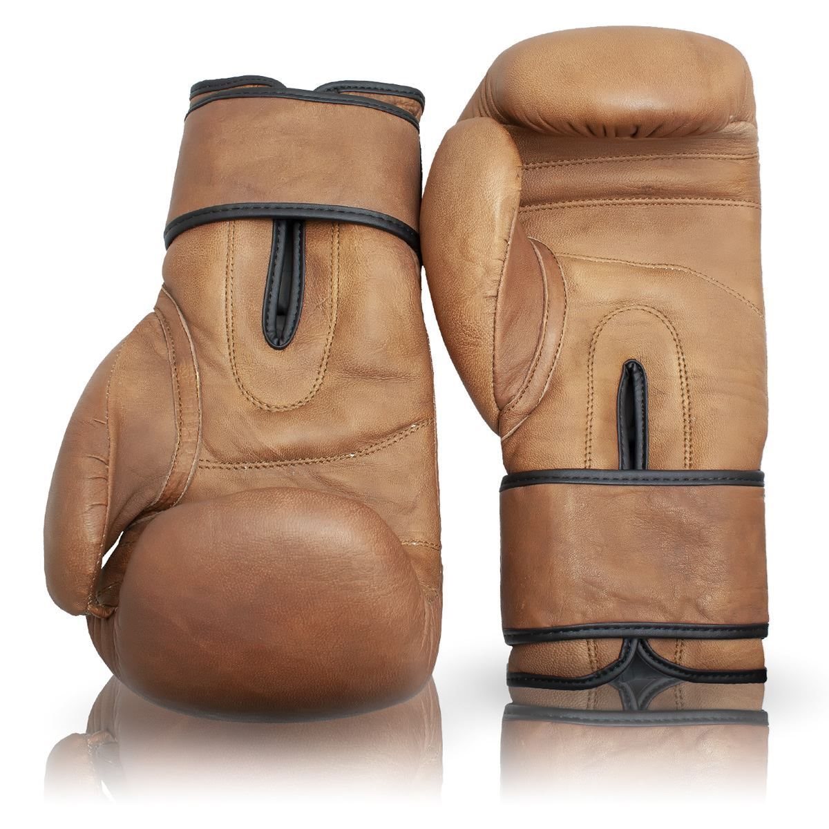 P. Goldsmith & Sons Retro Boxing Gloves (Strap Up) Tan Brown