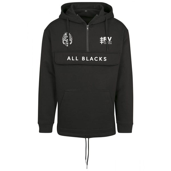 Picture of Rugby Vintage - All Blacks Anorak Hoodie - Black