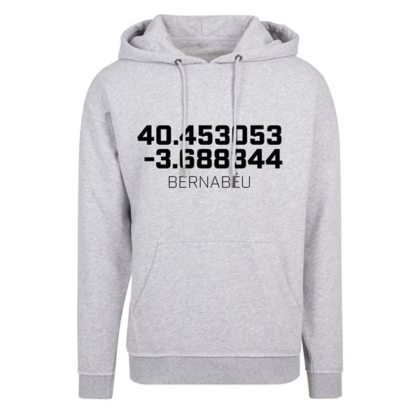 Picture of FC Eleven - Bernabéu Coordinates Hoodie - Grey