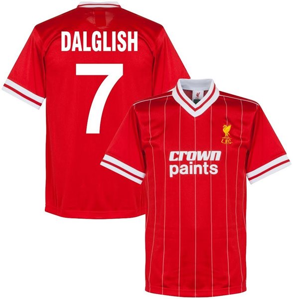 Liverpool Crown Paints Retro Shirt 1982 + Dalglish 7