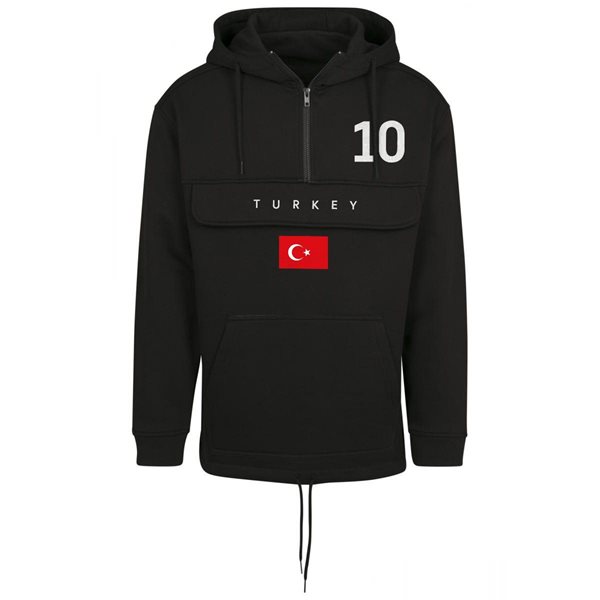 FC Eleven - Turkey Flag Anorak Hoodie - Black