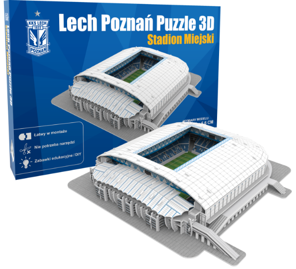 Lech Poznan Stadion Miejski - 3D Puzzle - Sportus Where meets fashion