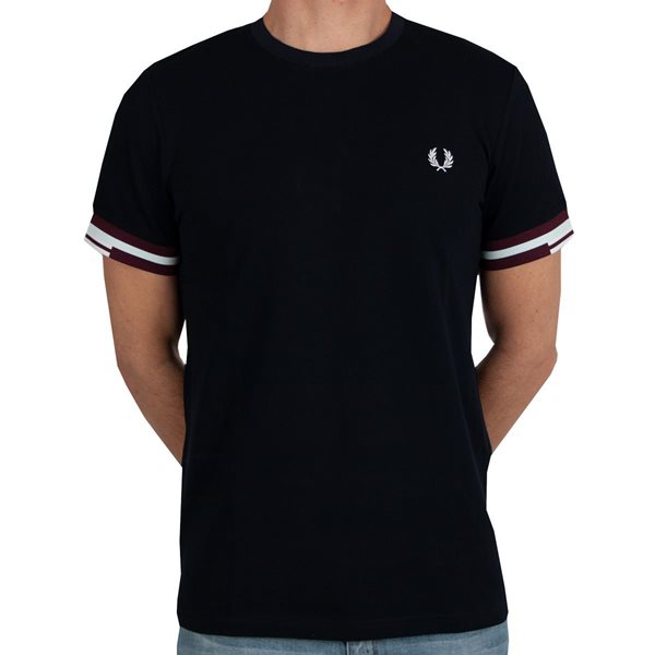 fred perry navy t shirt