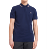 Fred Perry - Twin Tipped Polo Shirt - Dark Carbon/ Chalky Pink