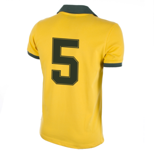 Brazil Retro Football Shirt World Cup 1986 + Number 5 (Falcao)